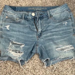 American Eagle Distressed Denim Shorts